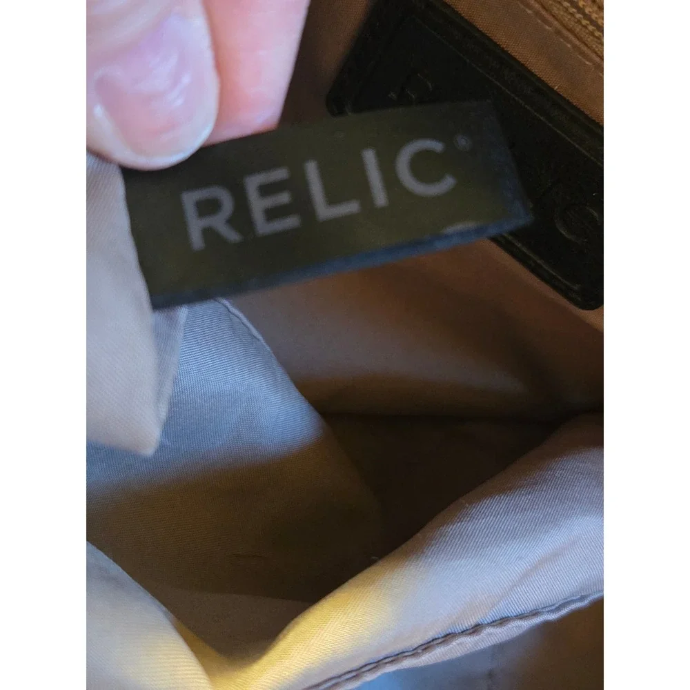 😎Relic Handbag Black Floral‎ Print Faux Leather Shoulder Bag